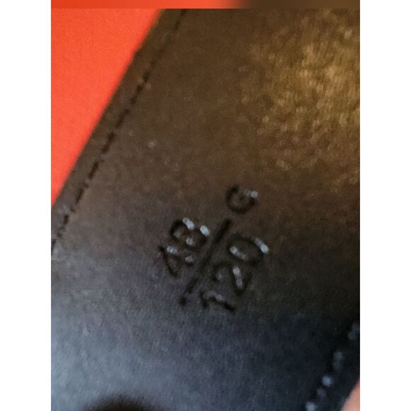 Gucci Black Leather Belt with Gold Double G Buckle